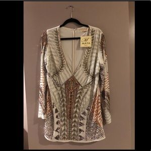 BNWT size 12 ASOS Deep V Embellished Dress